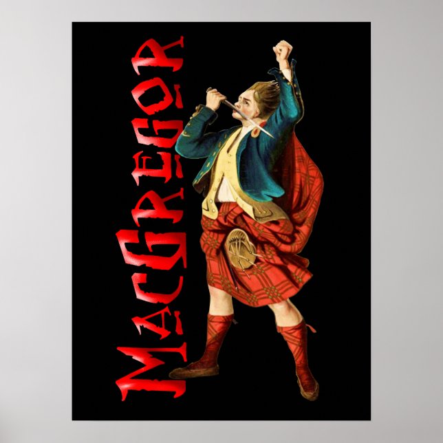 Clan MacGregor Scottish Highland Dream Poster (Frente)
