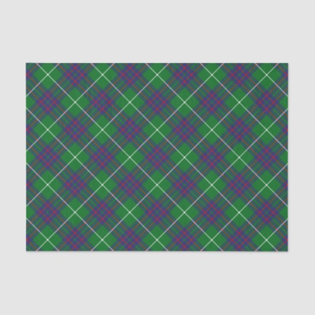Clan MacIntyre Caçando Papel Tecido Tartan (Frente )