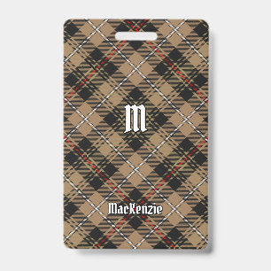 Clan MacKenzie Brown caçando Crachá de Tartan