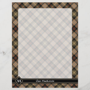 Clan MacKenzie caçando Brown Tartan Flyer