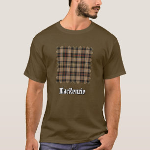 Clan MacKenzie caçando camiseta Brown Tartan