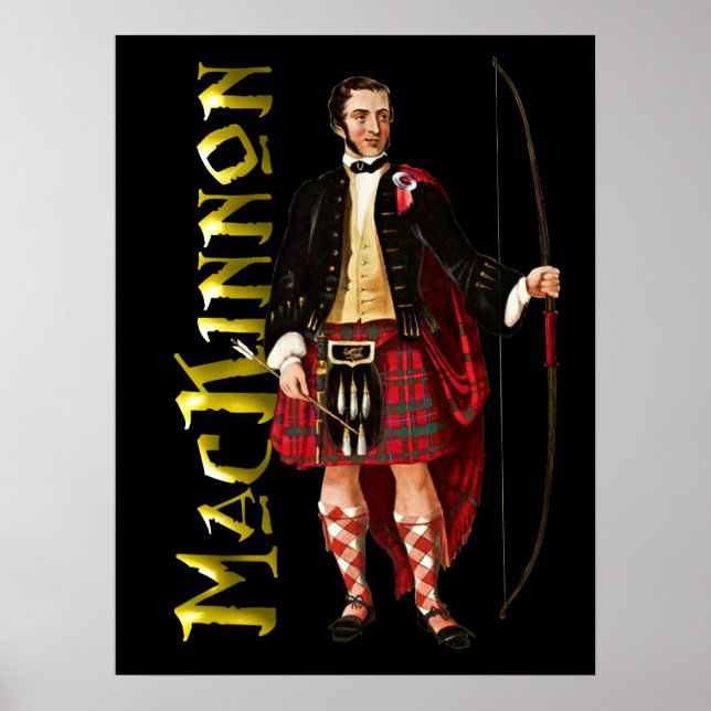 Clan MacKinnon Scottish Highland Dream Poster (Frente)