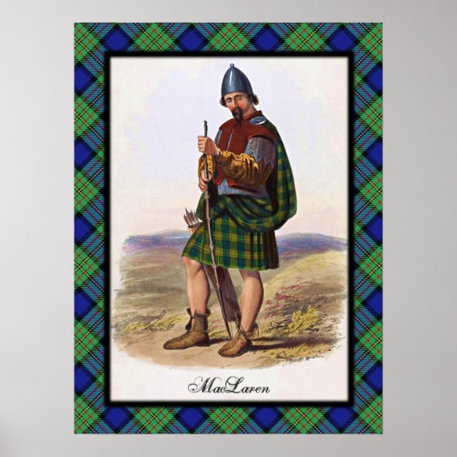Clan MacLaren Scottish Dreams Poster (Frente)