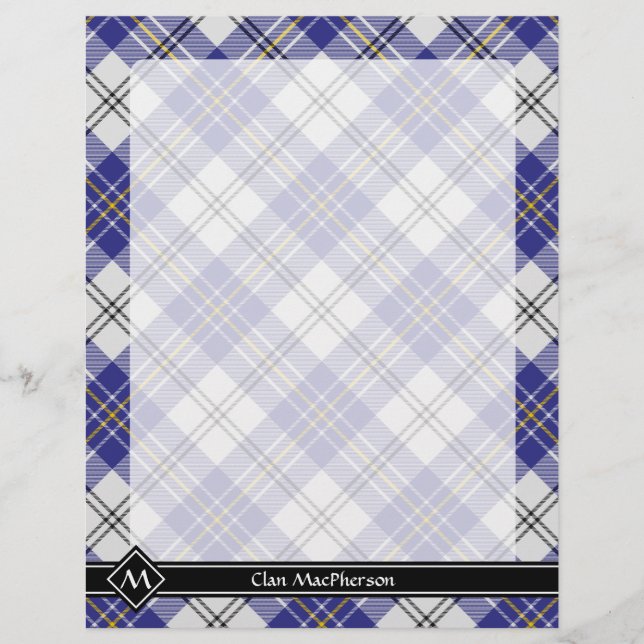 Clan MacPherson Blue Dress Tartan Flyer (Frente)