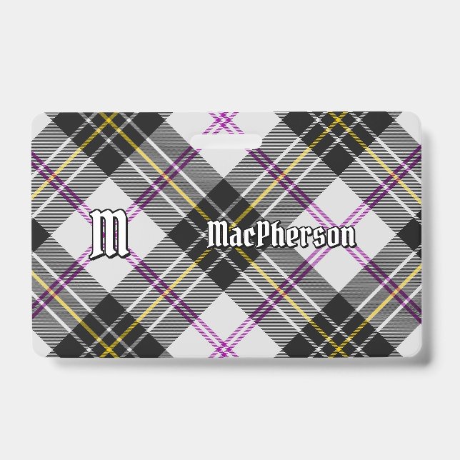 Clan MacPherson Dress Tartan Crachá (Frente)