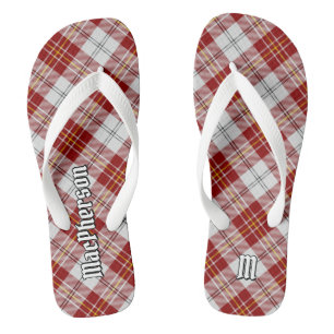 Clan MacPherson Red Dress Chinelos de Tartan