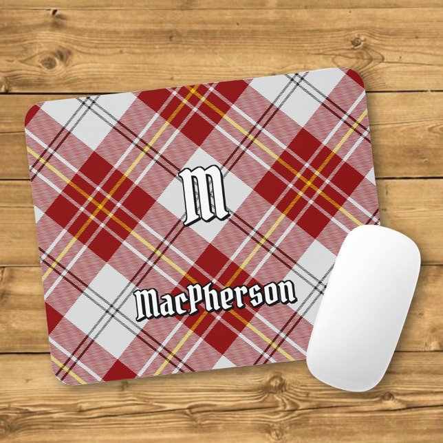 Clan MacPherson Red Dress Tartan Mouse Pad (Criador carregado)