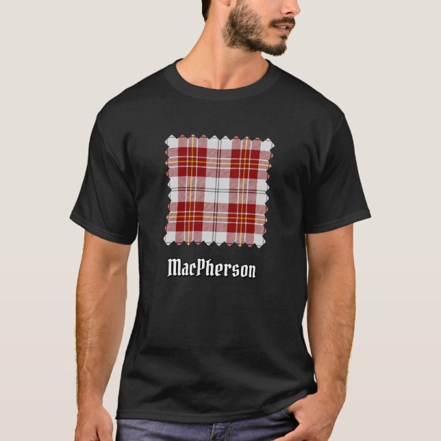 Clan MacPherson Red Dress Tartan T-Shirt (Frente)