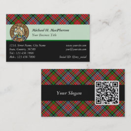 Clan MacPherson Tartan Cartão de visita