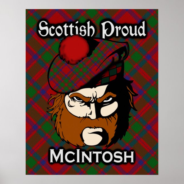 Clan McIntosh Scottish Tartan Poster (Frente)