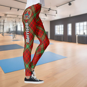 Clan Morrison Red Tartan Leggings