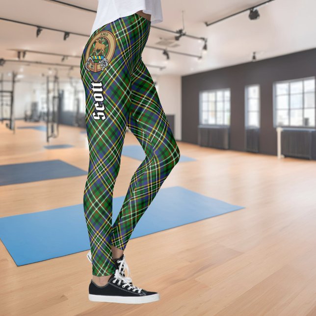 Clan Scott Green Tartan Leggings (Criador carregado)