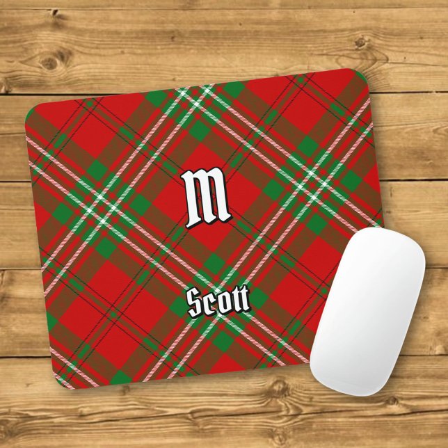 Clan Scott Red Tartan Mouse Pad (Criador carregado)
