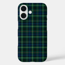 Clan Stewart caçando Tartan Green e Xadrez azul