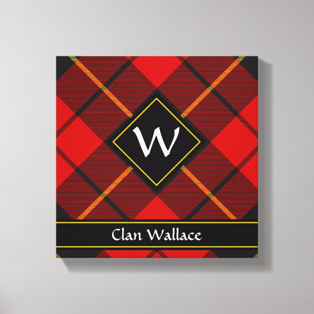 Clan Wallace Tartan Canvas (Frente)