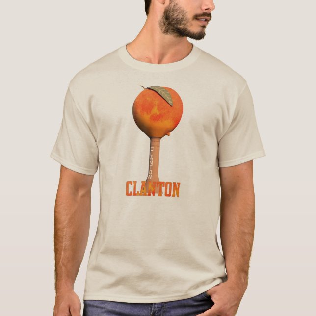 Clanton, t-shirt do pêssego do AL (Frente)