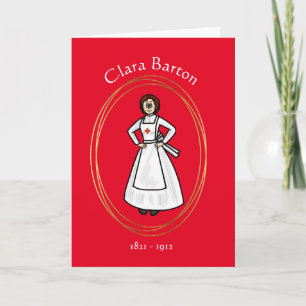 Clara Barton Enfermeira Cartão de Saudação