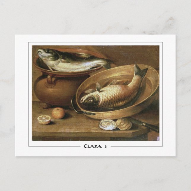 Clara Peeters #12 - Cartão Postal de Arte Refinada (Frente)