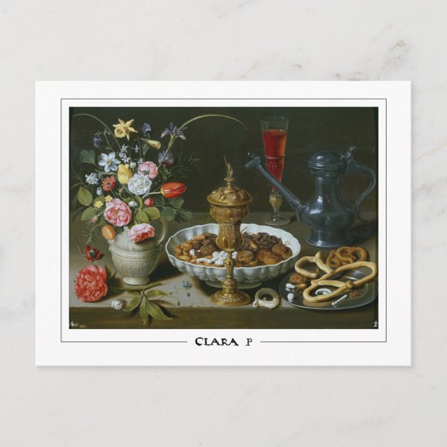Clara Peeters #2 - Cartão Postal de Arte (Frente)