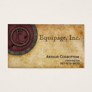 Claret E da antiguidade do monograma de Steampunk