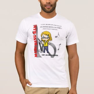 Clarinete baixo da camisa da banda