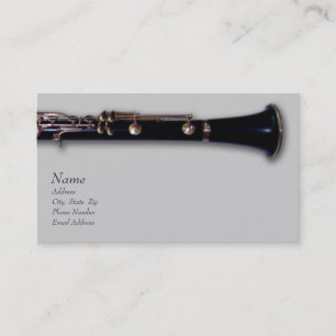 Clarinete e cartão de visita de Mozart