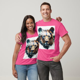 Claro, considerando que a camiseta é cor-de-rosa, 