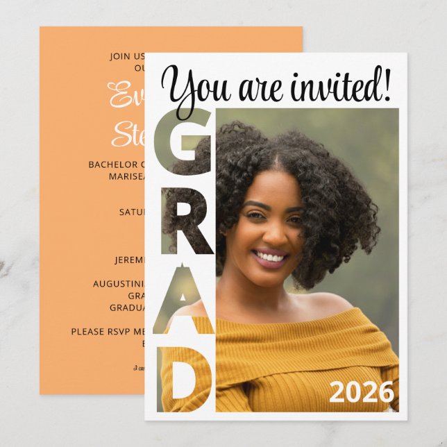 Class 2026 BSN Nursing Graduate Party Invitation (Frente/Verso)