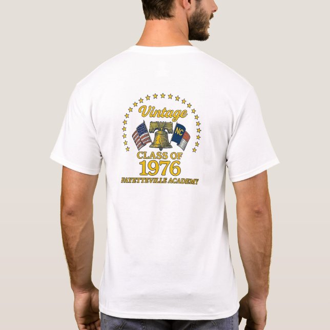 Class of 1976 Fayetteville Academy Reunion T-Shirt (Verso)