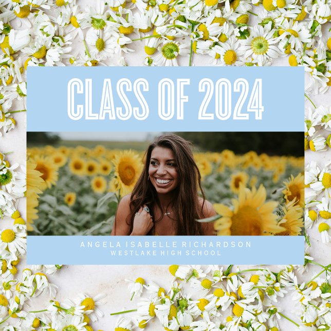 CLASSE BOLDLY CHIC DE CONVITE DE GRADUAÇÃO DE 2024 (Criador carregado)