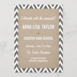 Classe Chevron de Convite para Graduação 2015