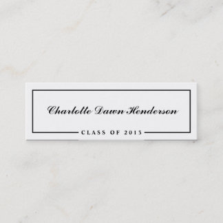 Classe da beira do cartão conhecido do anúncio da