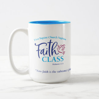 Classe da fé de FBC Saginaw - 15 onças. Caneca ou