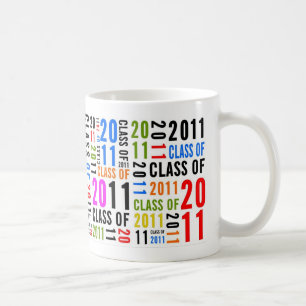 Classe de 2011 canecas multicoloridos