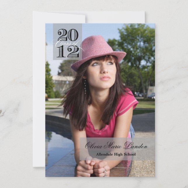 Classe de 2012| Anúncio de graduação (Frente)