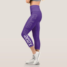 Classe de 2021 Leggings Capris Altas e Assalariada