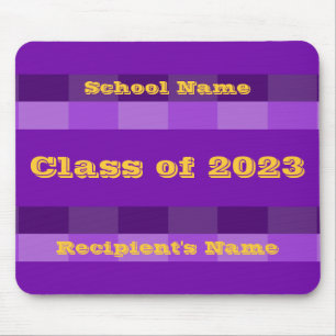 Classe de 2023 Mousepad Roxo e Dourado por Janz