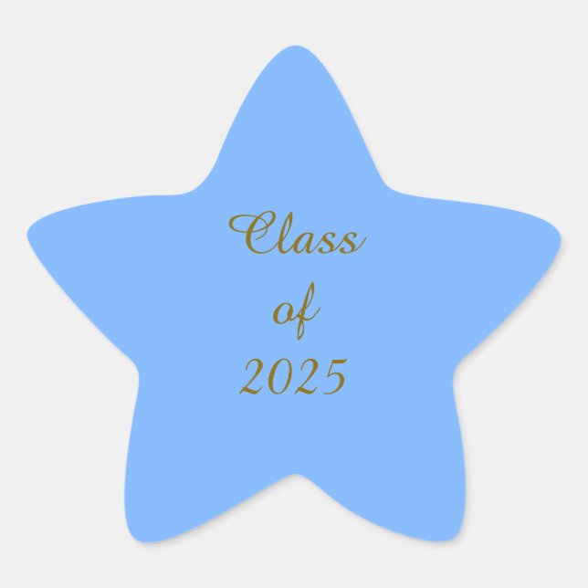 Classe de 2025 adesivo azul claro (Frente)