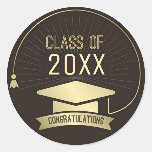 Classe de adesivo redondo clássico (Frente)