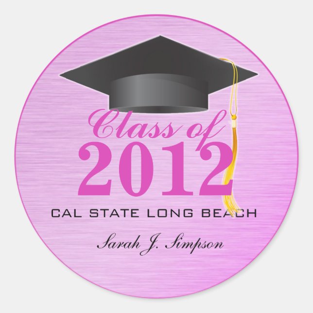 Classe de adesivos 2012 (rosa) (Frente)