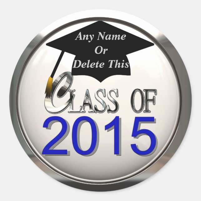 Classe De Adesivos De Graduação De 2015 (Frente)