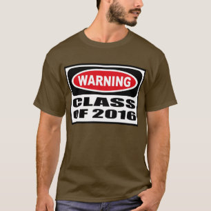 CLASSE de advertência do t-shirt escuro de 2016