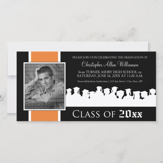 Classe de [ANO] Anúncio de graduação: tangerina (Frente)