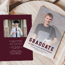 Classe de Anúncio de Formando Burgundy Fotos 2025