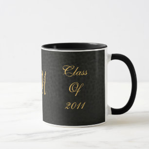 Classe de caneca da graduação do couro do preto
