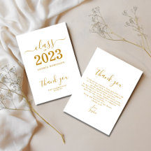 Classe de Cartões de agradecimentos de Graduação 2