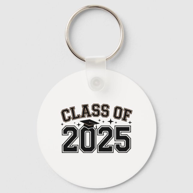 Classe de Chaveiro de Graduação 2025 - Estilo de V (Frente)