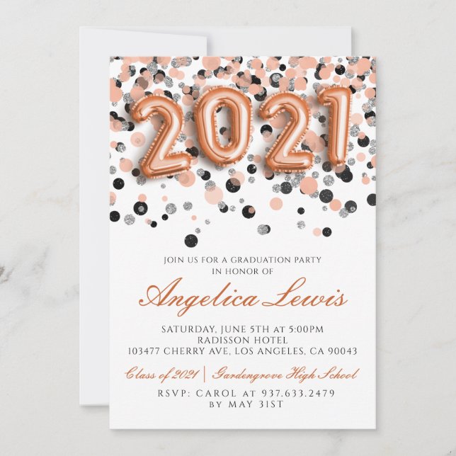 Classe de Convite à Festa de formatura 2021 (Frente)