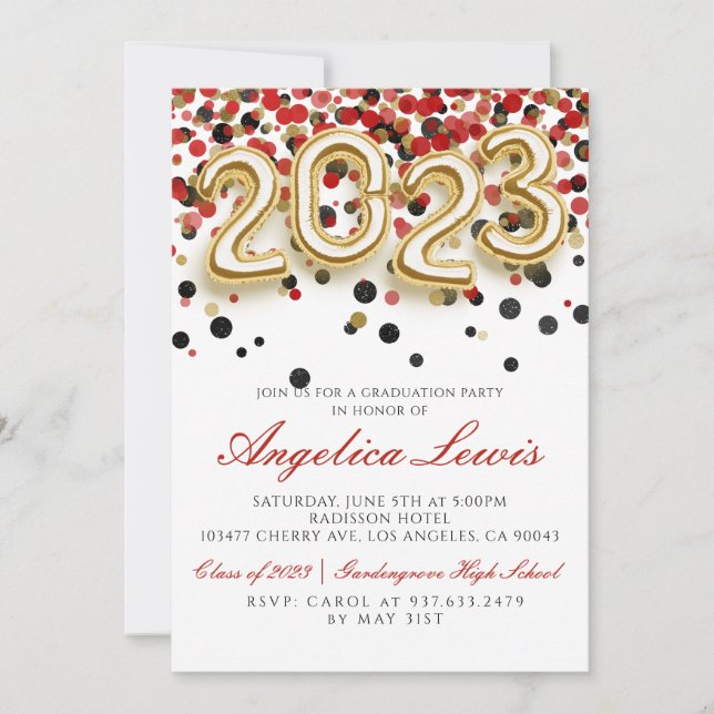 Classe de Convite à Festa de formatura 2023 (Frente)