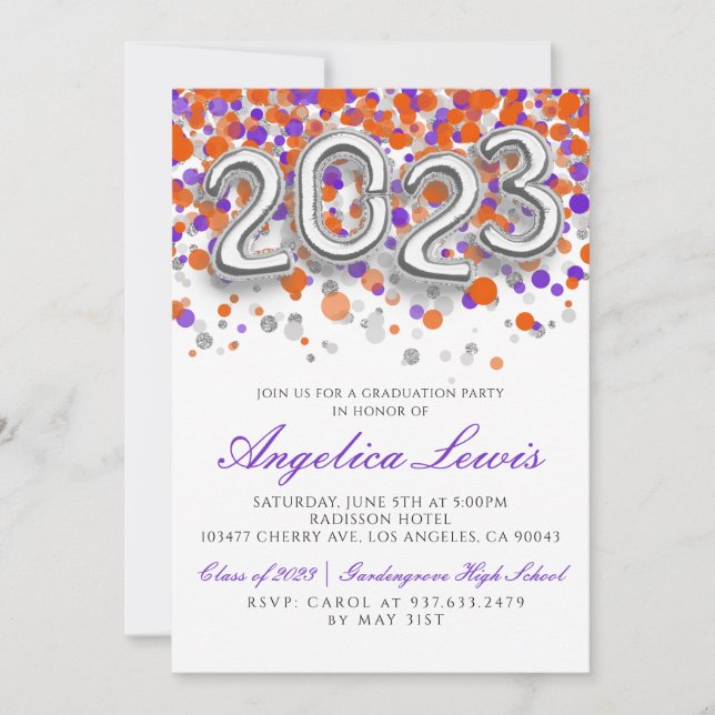 Classe de Convite à Festa de formatura 2023 (Frente)